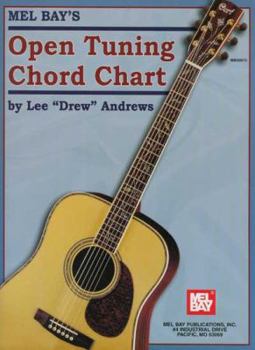 Paperback Open Tuning Chord Chart Book