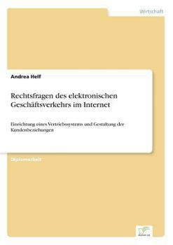 Paperback Rechtsfragen des elektronischen Geschäftsverkehrs im Internet: Einrichtung eines Vertriebssystems und Gestaltung der Kundenbeziehungen [German] Book