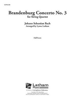 Paperback Brandenburg Concerto No. 3 for String Quartet: Conductor Score Book