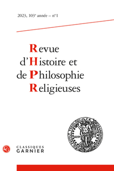 Paperback Revue d'Histoire Et de Philosophie Religieuses Book