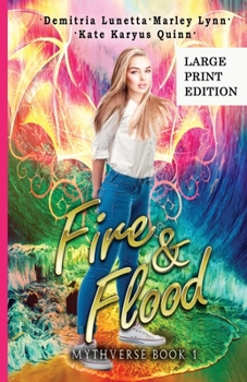 Paperback Fire & Flood: A Young Adult Urban Fantasy Academy Series Large Print Version [Large Print] Book