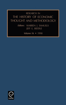 Hardcover Research in the History of Economic Thought and Methodology Book