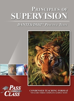 Hardcover Principles of Supervision DANTES/DSST Practice Tests Book