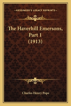 Paperback The Haverhill Emersons, Part 1 (1913) Book