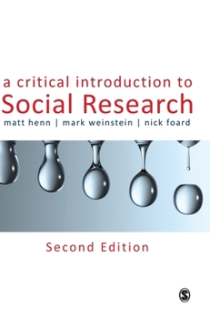 Hardcover A Critical Introduction to Social Research Book
