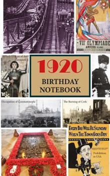 Paperback 1920 Birthday Notebook: A Great Alternative to a Card Book