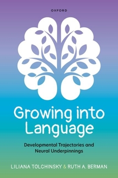 Hardcover Growing Into Language: Developmental Trajectories and Neural Underpinnings Book