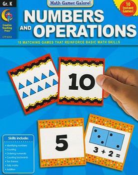 Paperback Numbers and Operations, Grade K Book