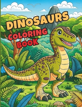 Paperback Dinosaurs Coloring Book: 50 Dinosaur Illustrations for Kids 4-8 [Spanish] Book