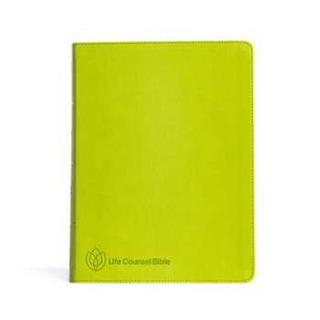 Imitation Leather CSB Life Counsel Bible, Apple Green Leathertouch: Practical Wisdom for All of Life Book