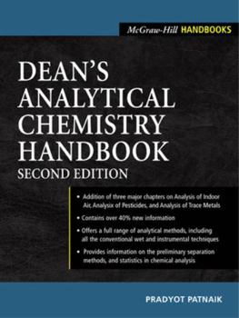 Hardcover Dean's Analytical Chemistry Handbook Book