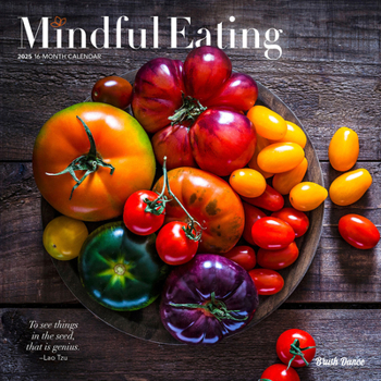 Calendar Mindful Eating 2025 12 X 24 Inch Monthly Square Wall Calendar Plastic-Free Book
