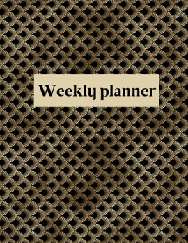 Paperback Weekly planner: Weekly Organizer Book for Activities, Daily planner, 8.5x11 size Book