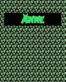 Paperback 120 Page Handwriting Practice Book with Green Alien Cover Anne: Primary Grades Handwriting Book