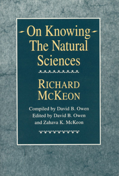 Paperback On Knowing--The Natural Sciences Book