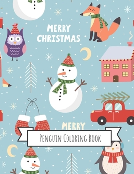 Penguins Coloring Book: Gifts for Kids 4-8, Girls or Adult Relaxation Stress Relief Flamingo lover Birthday Coloring Book Made in USA