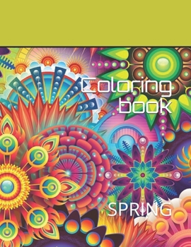 Paperback Coloring book: Spring Book