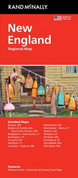 Loose Leaf Rand McNally Easy to Read: New England Regional Map: New Book