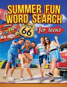 Paperback Summer Fun Word Search for Teens [Large Print] Book