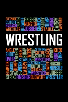 Wrestling Words: 6x9 Ruled Notebook, Journal, Daily Diary, Organizer, Planner