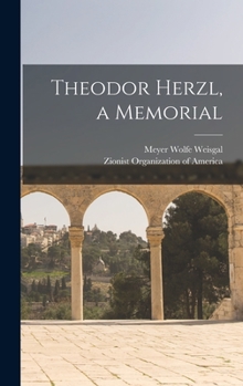 Hardcover Theodor Herzl, a Memorial Book