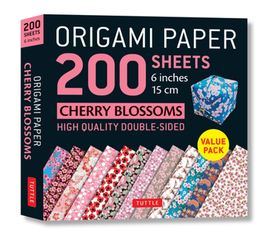 Origami Paper 200 sheets Cherry Blossoms 6" (15 cm): Tuttle Origami Paper: High-Quality Origami Sheets Printed with 12 Different Colors: Instructions for 8 Projects Included