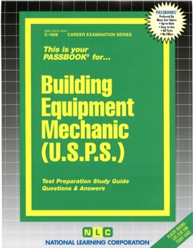Paperback Building Equipment Mechanic (U.S.P.S.): Test Preparation Study Guide, Questions & Answers Book