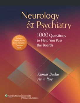 Paperback Neurology & Psychiatry: 1,000 Questions to Help You Pass the Boards [With Neuropsychquestions] Book