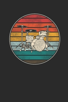 Paperback Drum Retro: Drums Notebook, Graph Paper (6" x 9" - 120 pages) Musical Instruments Themed Notebook for Daily Journal, Diary, and Gi Book