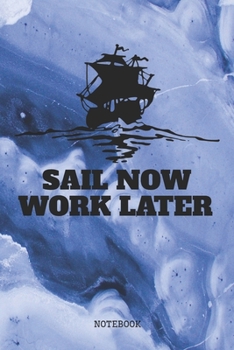 Paperback Notebook: I Love Sailing and Boating Planner / Organizer / Lined Notebook (6" x 9") Book