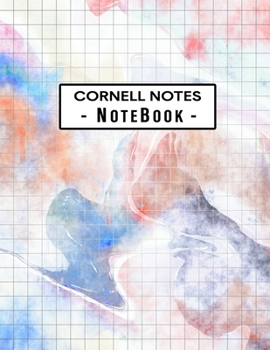 Paperback Cornell Notes Notebook: Graph paper quad ruled 4x4 Grid Note Taking System Paper Notebook - Graph paper Journal Note Taking System for School Book