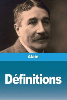 Paperback Définitions [French] Book