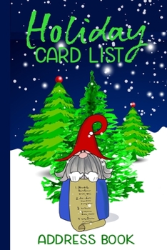 Paperback Holiday Card List Address Book: A Six-Year Christmas Card List Tracking Book