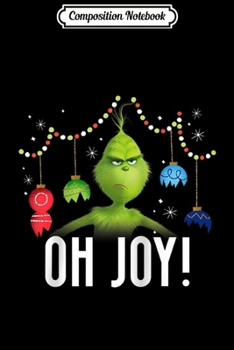 Paperback Composition Notebook: The Grinch Oh Joy! Raglan Baseball Journal/Notebook Blank Lined Ruled 6x9 100 Pages Book