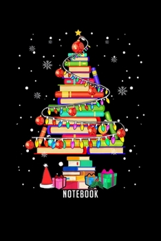 Paperback Notebook: Merry Christmas Library Tree Cute Book Lover Librarian Gifts Journal, librarian journal, 6x9,100 pages blank lined jou Book