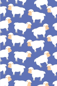 Paperback Cute Sheep Pattern: Lined Notebook Journal - For Sheep Lovers Animal Enthusiasts - Novelty Themed Gifts Book