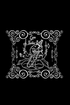 Goa india: 6x9 Psytrance | lined | ruled paper | notebook | notes