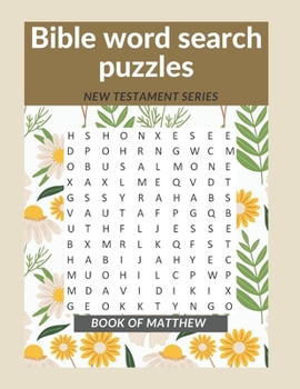 Paperback Bible word search puzzles: New Testament series: Book of Matthew [Large Print] Book