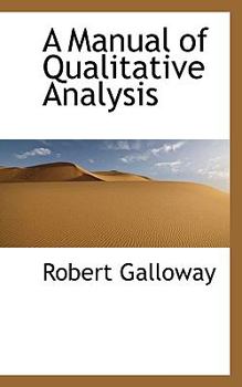 Paperback A Manual of Qualitative Analysis Book