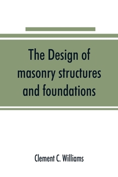 Paperback The design of masonry structures and foundations Book