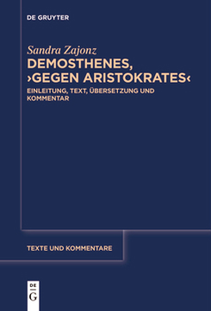 Paperback Demosthenes, >Gegen Aristokrates [German] Book