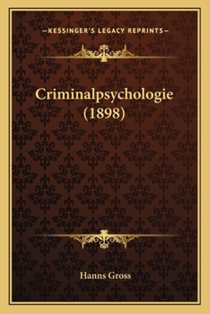Paperback Criminalpsychologie (1898) [German] Book