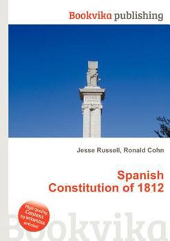 Paperback Spanish Constitution of 1812 Book