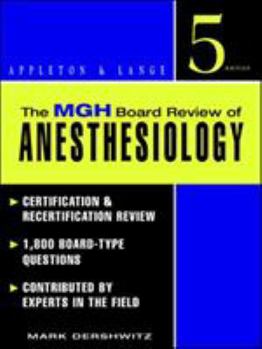 Paperback The Mgh Board Review of Anesthesiology Book