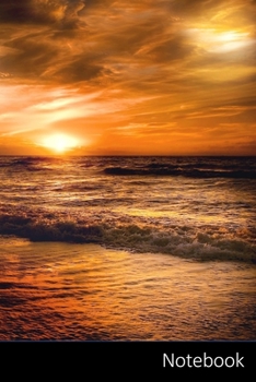 Paperback Notebook: 太陽、 セッティング、 空、 日没 Book