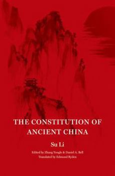 Hardcover The Constitution of Ancient China: Not Assigned Book