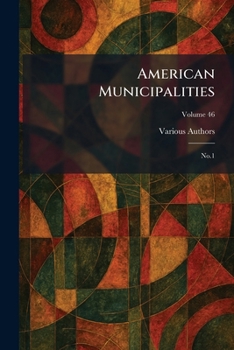 Paperback American Municipalities: No.1 Book