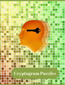Paperback Cryptogram Puzzles: Increase your intelligence with these cryptograms large print puzzle book! Book