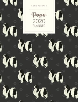 Paperback Popo 2020 Planner: Monthly Weekly Daily - Dated With Todo Notes - Japanese Chin Book