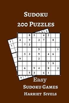 Paperback Sudoku 200 Puzzles Easy Sudoku Games: Puzzles books for adults Easy sudoku puzzle book